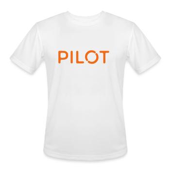 Drone Pilot - Men's Moisture Wicking Performance T-Shirt - white - Front - Jackson (183cm)