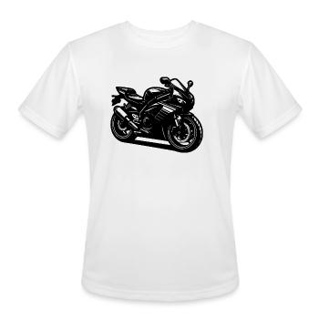 Motor Race Extreme Sports Racing Motorsport - Men's Moisture Wicking Performance T-Shirt - white - Front - Jackson (183cm)