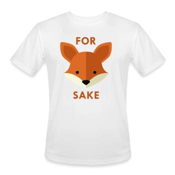 Oh! For Fox Sake - Men's Moisture Wicking Performance T-Shirt - white - Front - Jackson (183cm)
