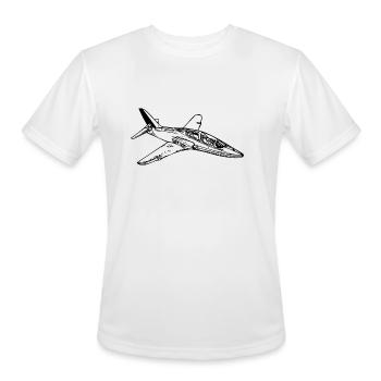 Sleek Jet Plane Airplane - Men's Moisture Wicking Performance T-Shirt - white - Front - Jackson (183cm)