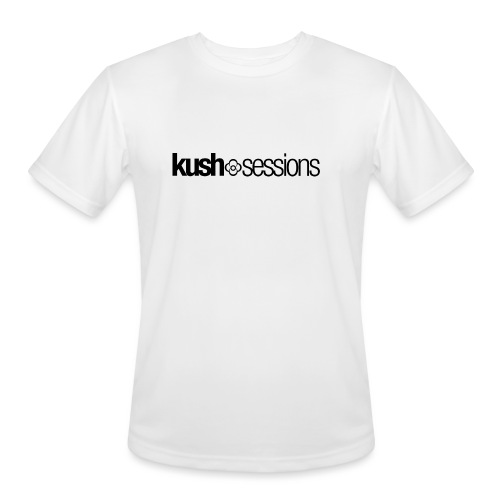 KushSessions (black logo) - Men's Moisture Wicking Performance T-Shirt