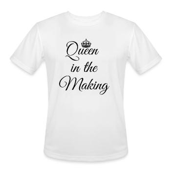 Queen In The Making - Men's Moisture Wicking Performance T-Shirt - white - Front - Jackson (183cm)