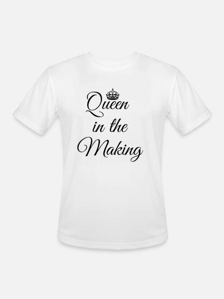 Queen In The Making - Men's Moisture Wicking Performance T-Shirt - white