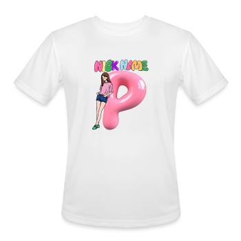 Nick Name P - Men's Moisture Wicking Performance T-Shirt - white - Front - Jackson (183cm)