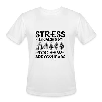 Collect arrowheads - Men's Moisture Wicking Performance T-Shirt - white - Front - Jackson (183cm)