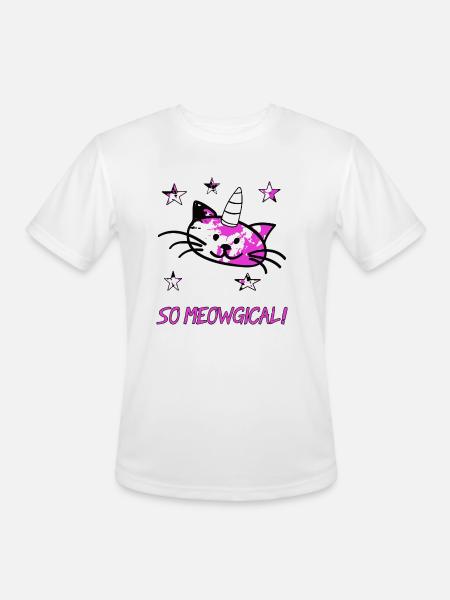 So Meowgical - Men's Moisture Wicking Performance T-Shirt - white