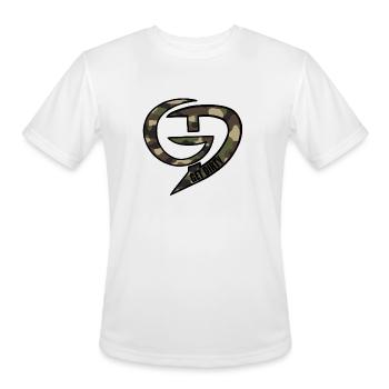 GET DIRTY Tees Camo - Men's Moisture Wicking Performance T-Shirt - white - Front - Jackson (183cm)