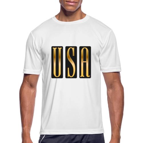 USA Gold Monolith - Men's Moisture Wicking Performance T-Shirt