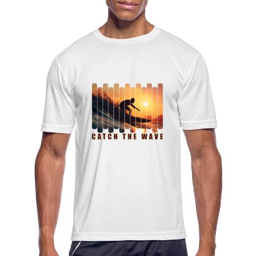 Surfing: Catch the Wave - Men's Moisture Wicking Performance T-Shirt