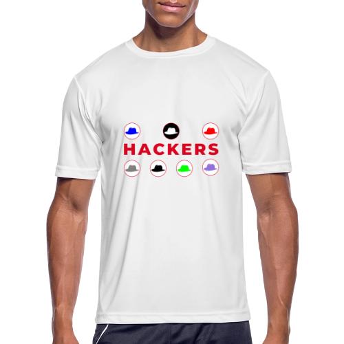 The Spectrum of Hackers - Men's Moisture Wicking Performance T-Shirt