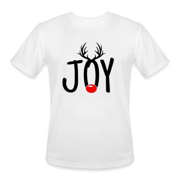 Christmas Joy - Men's Moisture Wicking Performance T-Shirt - white - Front - Jackson (183cm)