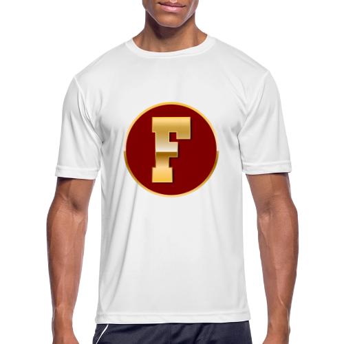 Letter F – Capital Varsity Alphabet Monogram - Men's Moisture Wicking Performance T-Shirt