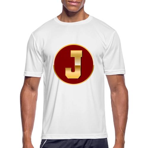 Letter J – Capital Varsity Alphabet Monogram - Men's Moisture Wicking Performance T-Shirt