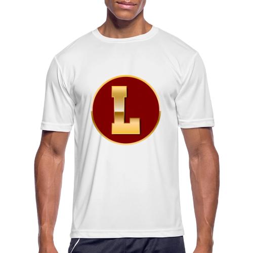 Letter L – Capital Varsity Alphabet Monogram - Men's Moisture Wicking Performance T-Shirt