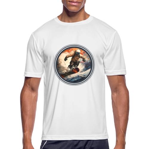 Snowboarding Elevation - Men's Moisture Wicking Performance T-Shirt