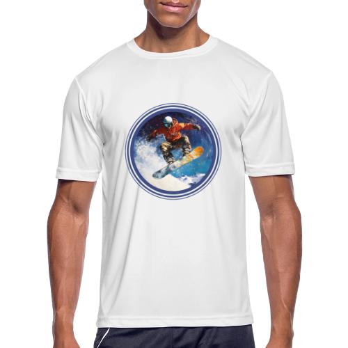 Snowboarding Rush - Men's Moisture Wicking Performance T-Shirt