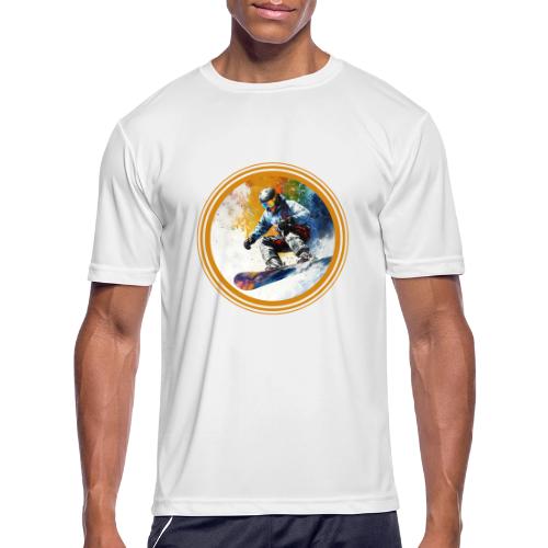 Snowboarding Dreams - Men's Moisture Wicking Performance T-Shirt