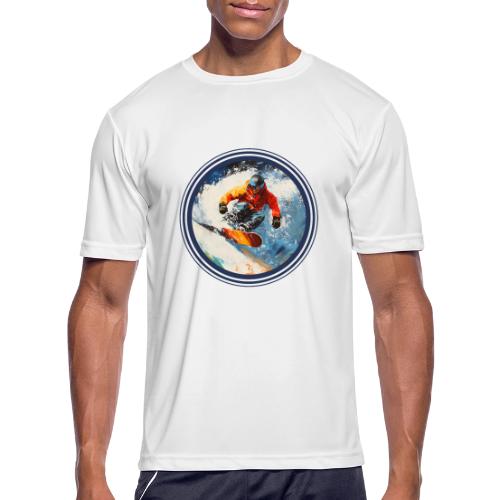 Snowboarding Rebel - Men's Moisture Wicking Performance T-Shirt