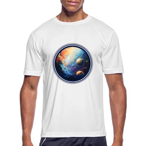 Nebula of Planets - Men's Moisture Wicking Performance T-Shirt