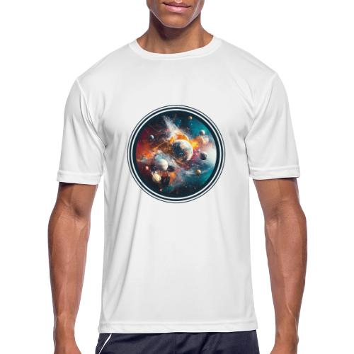 Planets in Acrylic Dreams - Men's Moisture Wicking Performance T-Shirt