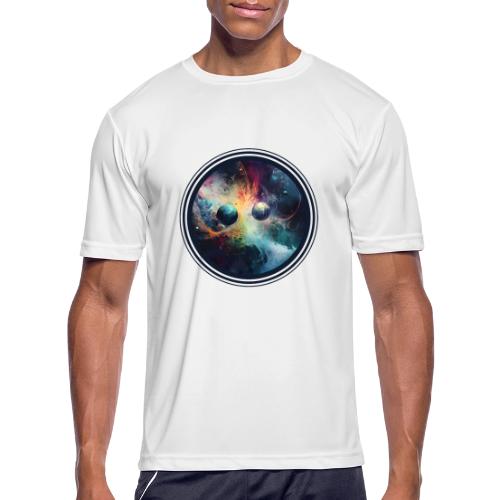 Chaotic Color Planets - Men's Moisture Wicking Performance T-Shirt