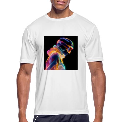 Snowboarding: Neon Gravity Ride - Men's Moisture Wicking Performance T-Shirt