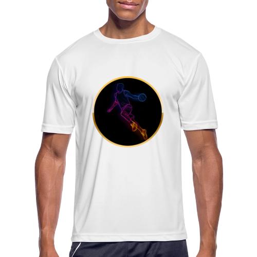 Basketball: Neon Jump Shot - Men's Moisture Wicking Performance T-Shirt