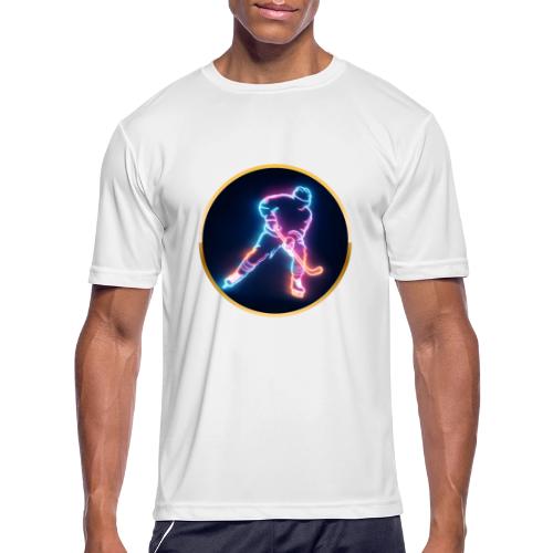 Golden Neon Hockey - Men's Moisture Wicking Performance T-Shirt
