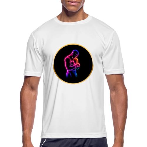 Boxing: Neon Power Guard - Men's Moisture Wicking Performance T-Shirt