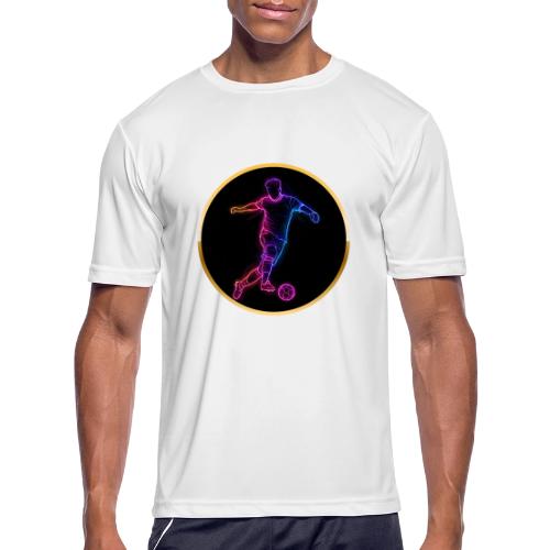 Neon Soccer Flow - Men's Moisture Wicking Performance T-Shirt