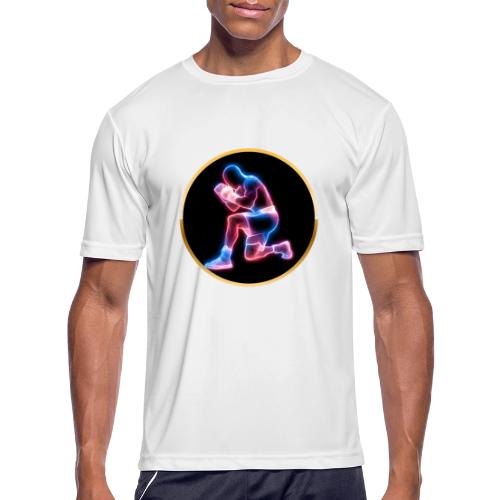 Neon Boxing Focus - Men's Moisture Wicking Performance T-Shirt
