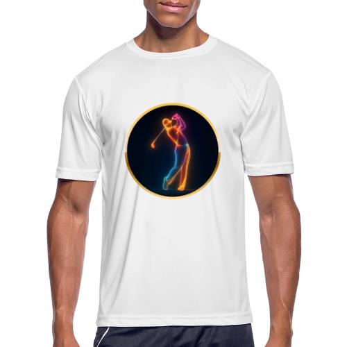 Neon Golf Motion - Men's Moisture Wicking Performance T-Shirt