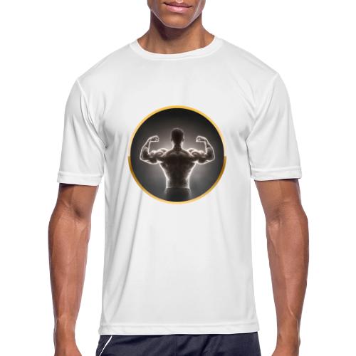 Bodybuilding: Neon Strength Frame - Men's Moisture Wicking Performance T-Shirt