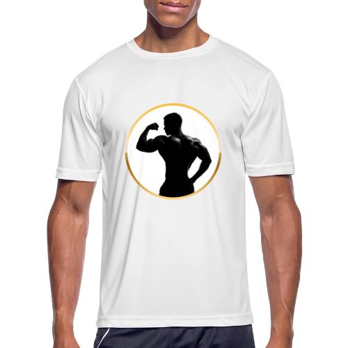 Bodybuilder: Classic Flex Emblem - Men's Moisture Wicking Performance T-Shirt