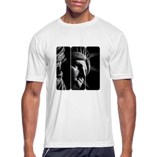 USA: Shadow of Liberty - Men's Moisture Wicking Performance T-Shirt