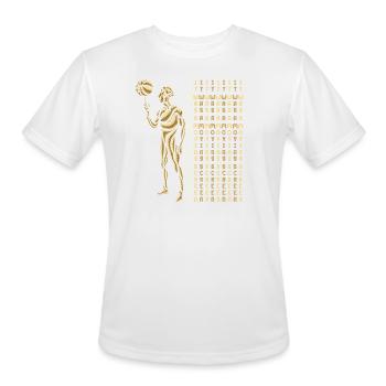 It Was A Moving Screen Basketball - Men's Moisture Wicking Performance T-Shirt - white - Front - Jackson (183cm)