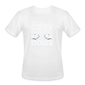 Chef Cooking Meals Culinary Cooks Baking - Men's Moisture Wicking Performance T-Shirt - white - Front - Jackson (183cm)