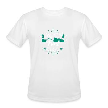 Someone In Flint Loves Me Flint Mi Skyline - Men's Moisture Wicking Performance T-Shirt - white - Front - Jackson (183cm)