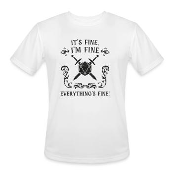 Dungeon Tabletop Gamer Rpg Gaming - Men's Moisture Wicking Performance T-Shirt - white - Front - Jackson (183cm)