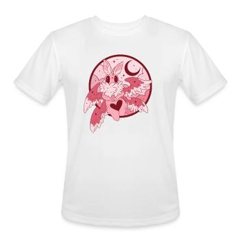 Rosy Maple Mothman - Men's Moisture Wicking Performance T-Shirt - white - Front - Jackson (183cm)