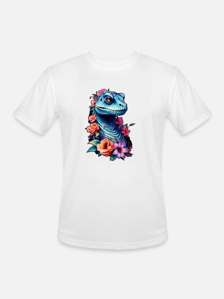 raptor blue - Men's Moisture Wicking Performance T-Shirt - white