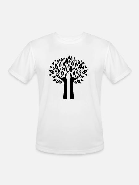 conservation of nature - Men's Moisture Wicking Performance T-Shirt - white