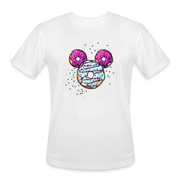 Pop Donut Berry Frosting - Men's Moisture Wicking Performance T-Shirt - white - Front - Jackson (183cm)