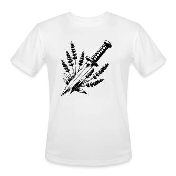 Blade & Bloom - Men's Moisture Wicking Performance T-Shirt - white - Front - Jackson (183cm)
