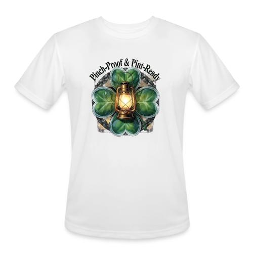 Pinch-Proof Lantern Clover T-Shirt - Men's Moisture Wicking Performance T-Shirt
