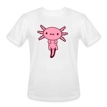 cute axolotl baby kawaii clip - Men's Moisture Wicking Performance T-Shirt - white - Front - Jackson (183cm)