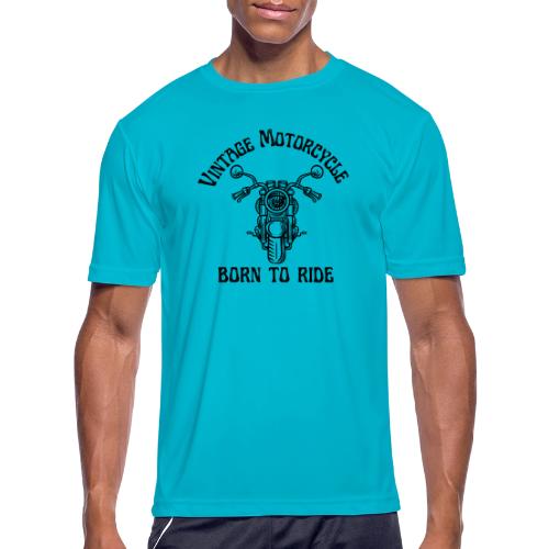 Vintage Motorcycle - Men's Moisture Wicking Performance T-Shirt