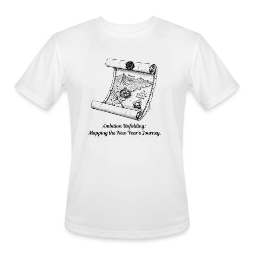 Unfolding Map of Ambition T-Shirt - Men's Moisture Wicking Performance T-Shirt