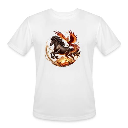 Year of the Horse Phoenix T Shirt, Lunar NY Gift - Men's Moisture Wicking Performance T-Shirt