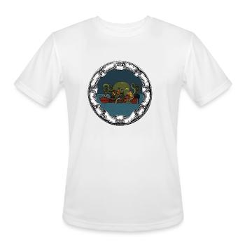 fat freddys - Men's Moisture Wicking Performance T-Shirt - white - Front - Jackson (183cm)
